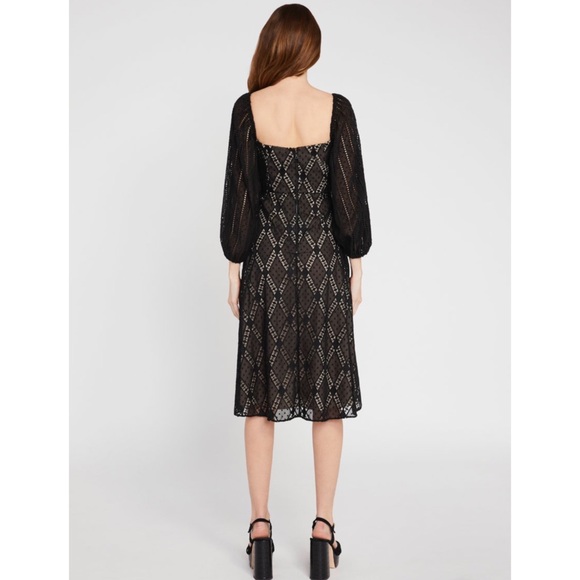 Alice & Olivia Square Neck Midi Dress - Picture 3 of 6